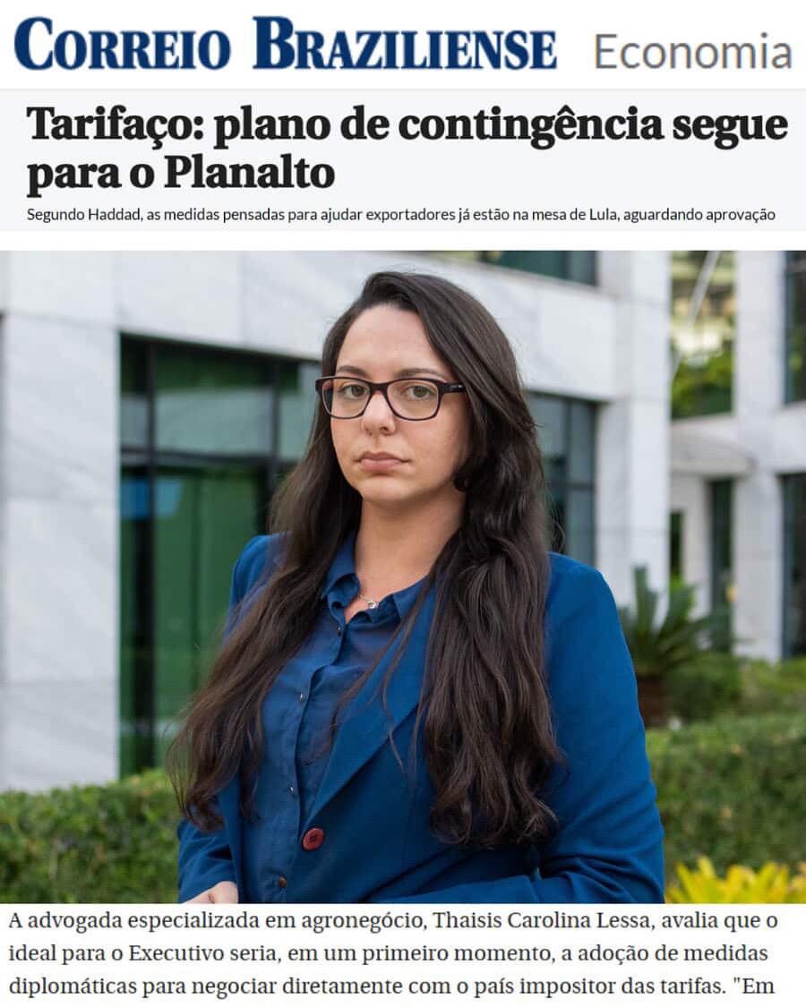 Thaisis Lessa entrevistada pelo Correio Braziliense
